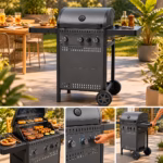 BARBACOA GAS IGNIS-3F 117x54,5x109,5cm. 3 quemadores