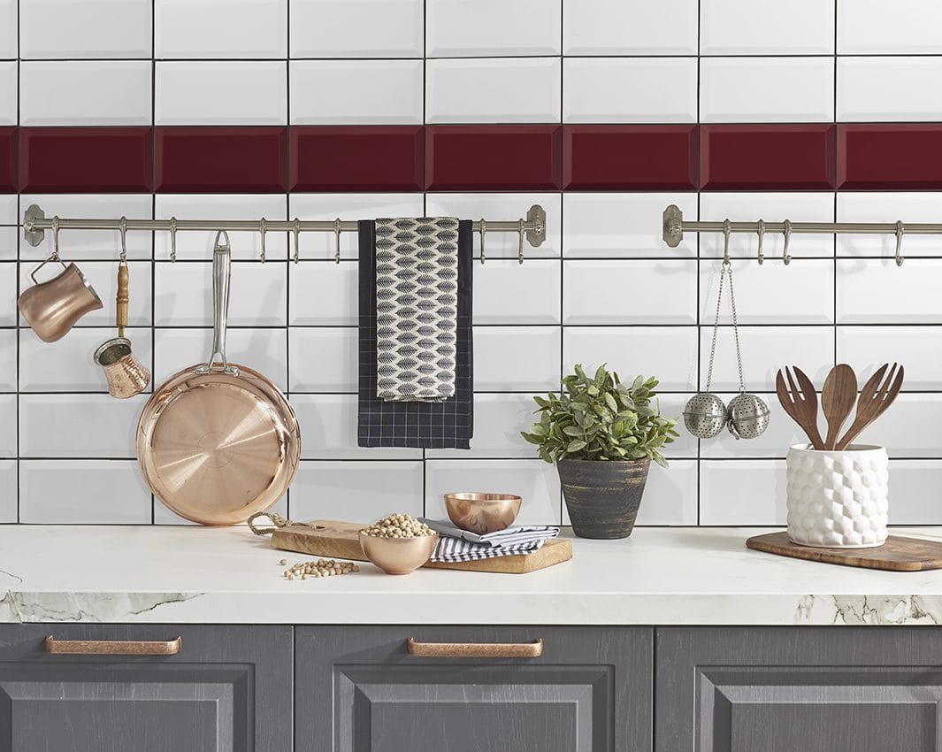 BLANCO BRILLO BISELADO 10x20 azulejo - Imagen 2