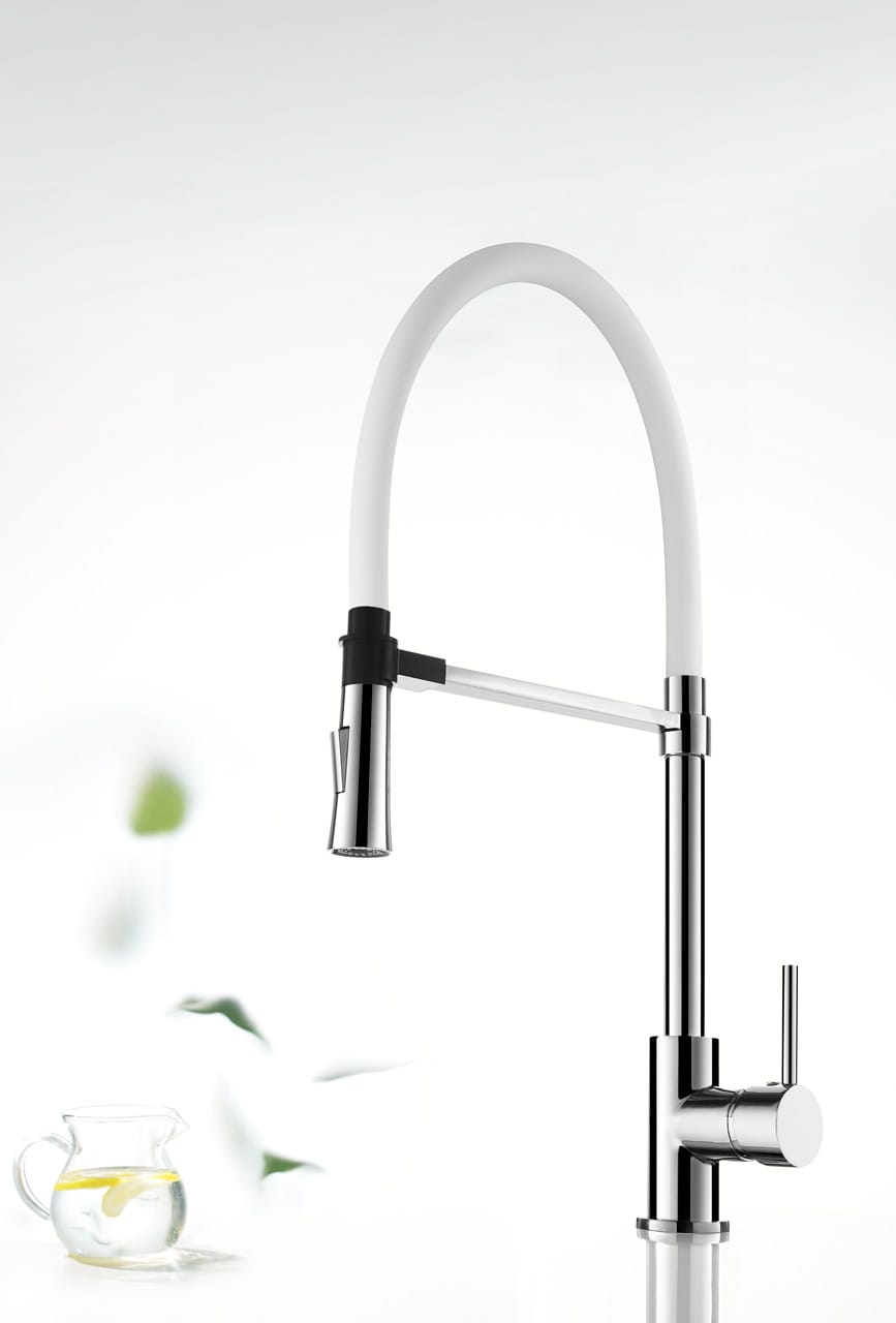 GRIFERÍA MONOMANDO BLANCO cocina - Imagen 2