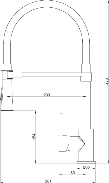GRIFERÍA MONOMANDO BLANCO cocina - Imagen 4