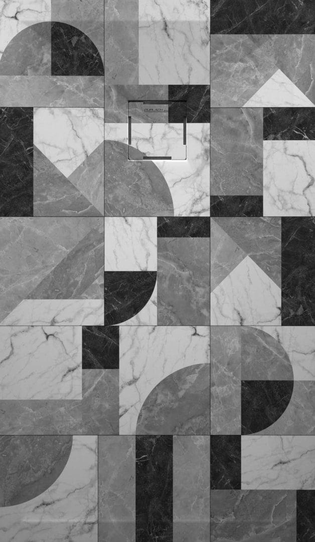 PLATO DUCHA STONE 3D MOSAICO 01 BN