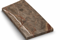 PLATO DUCHA STONE 3D RAIN FOREST BROWN