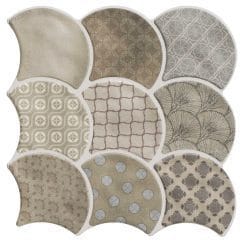 SCALE BOHO TAUPE 30,7X30,7 Porcelanico