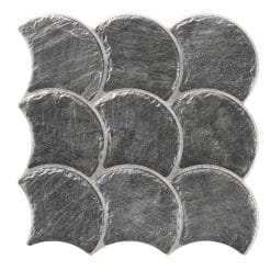 SCALE SLATE BLACK 30,7X30,7 Porcelanico