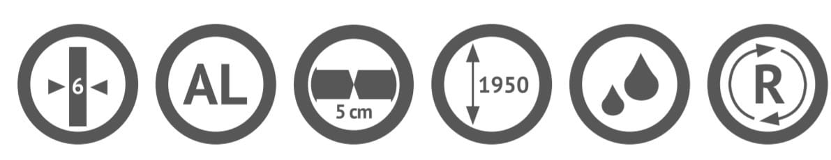 MAMPARA FRONTAL C200 2 Fijo + 2 Puerta - Imagen 5