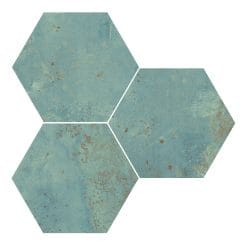 ZINC GREEN HEXAGON 25X30 porcelánico