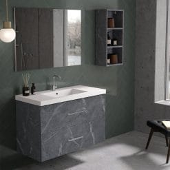 Mueble de baño TEIDE MARQUINA | Suspendido, 2 cajones