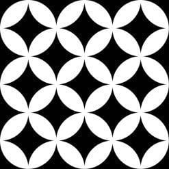 DISTRICT CIRCLES BLACK 20x20 porcelánico