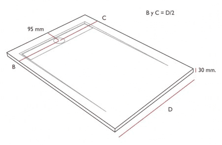 PLATO DUCHA STONE SMART GRIS - Imagen 4