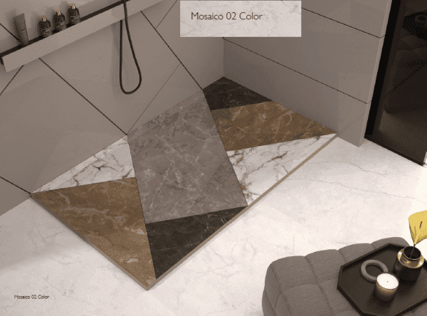 PLATO DUCHA STONE 3D MOSAICO 02 COLOR - Imagen 2
