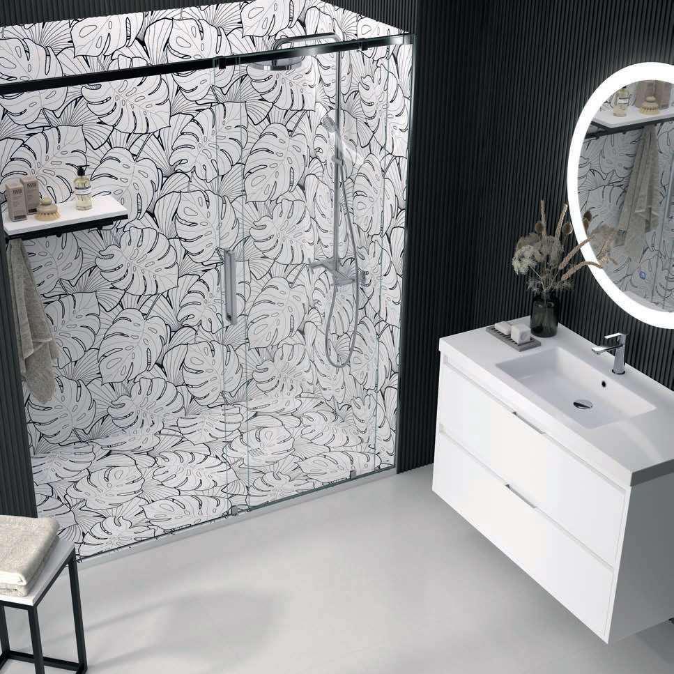 PLATO DUCHA STONE 3D HOJAS 03 - Imagen 2