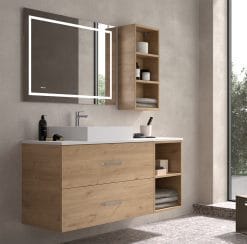 Mueble de baño TEIDE GOLD | Suspendido, 2 cajones