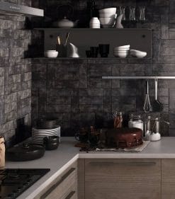 MEMORY BLACK 7,5x22,5 Azulejo