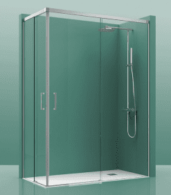 MAMPARA ANGULAR C300 2 Fijo + 2 Puerta