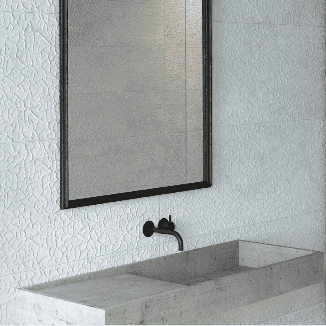 ZINC WHITE CRACK SLIM 45X120 azulejo rectificado - Imagen 3