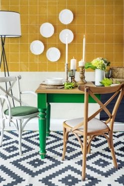 CADAQUES OCRE 10X10 azulejo manual