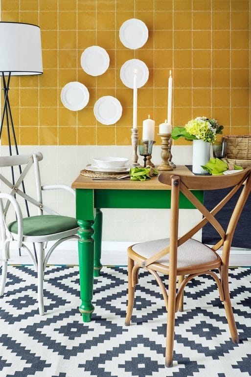 CADAQUES OCRE 10X10 azulejo manual