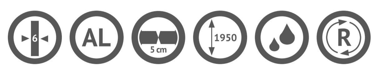MAMPARA FRONTAL C100 Fijo + Puerta - Imagen 5