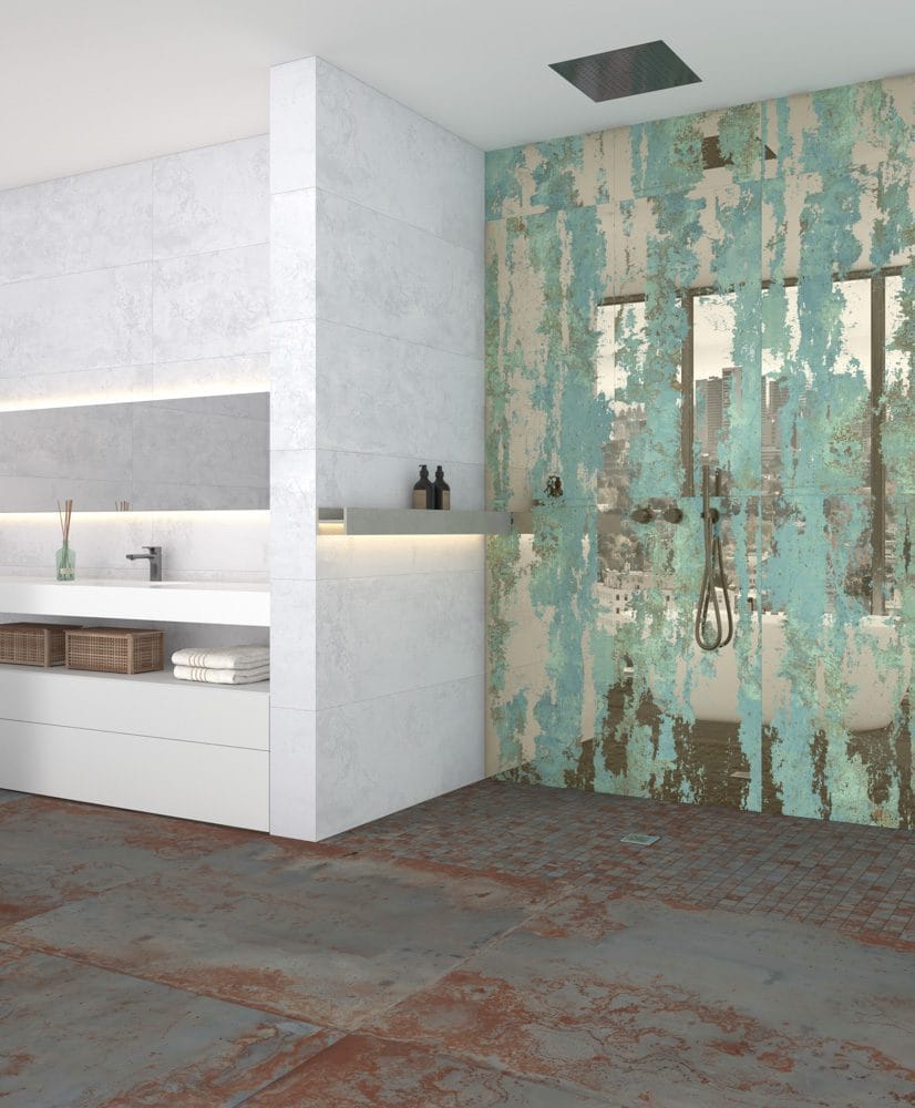 ZINC WHITE MATT SLIM 45X120 azulejo rectificado - Imagen 3