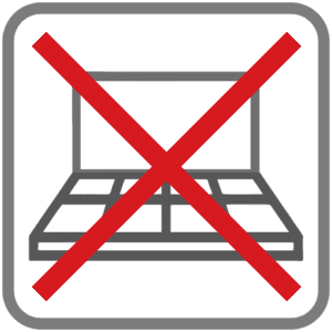 No apto para pavimento
