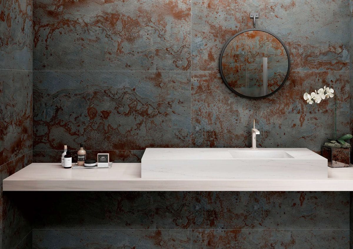 ZINC BLACK SKIN SLIM 60X120 porcelánico rectificado - Imagen 2