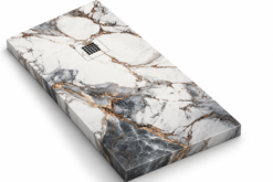 PLATO DUCHA STONE 3D MARMOLADO BLANCO