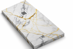 PLATO DUCHA STONE 3D MARMOL BLANCO ORO