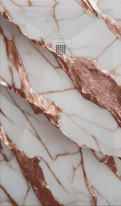 PLATO DUCHA STONE 3D MÁRMOL ORO ROSA