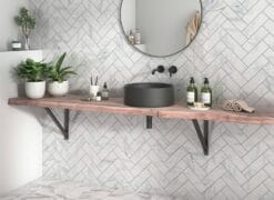 ALBA 7,5x22,5 Azulejo pasta blanca