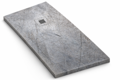 PLATO DUCHA STONE 3D ACERO RAYADO