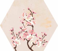 MOOD IVORY DECOR HEX. 25X29 porcelánico