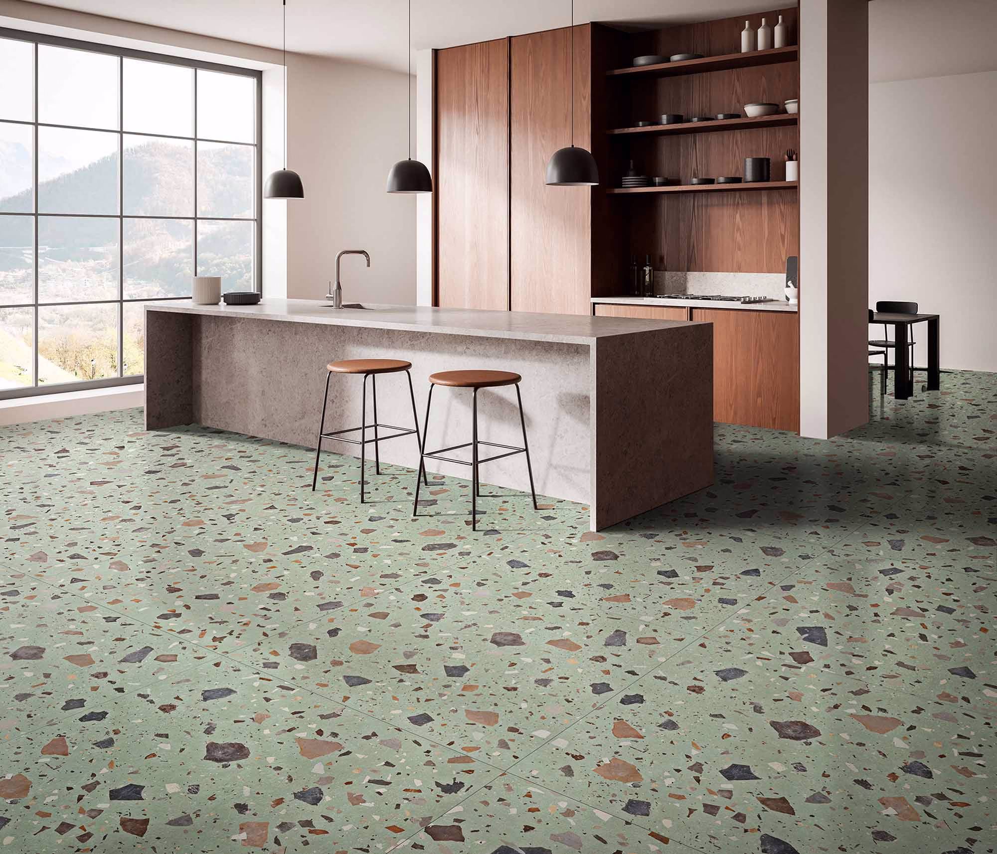 PEBBLE GREEN NATURAL 60x60 Porcelánico rectificado - Imagen 4