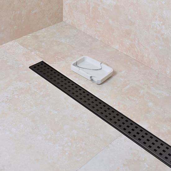 HYDRA SQUARE BLACK Sistema de desagüe para ducha