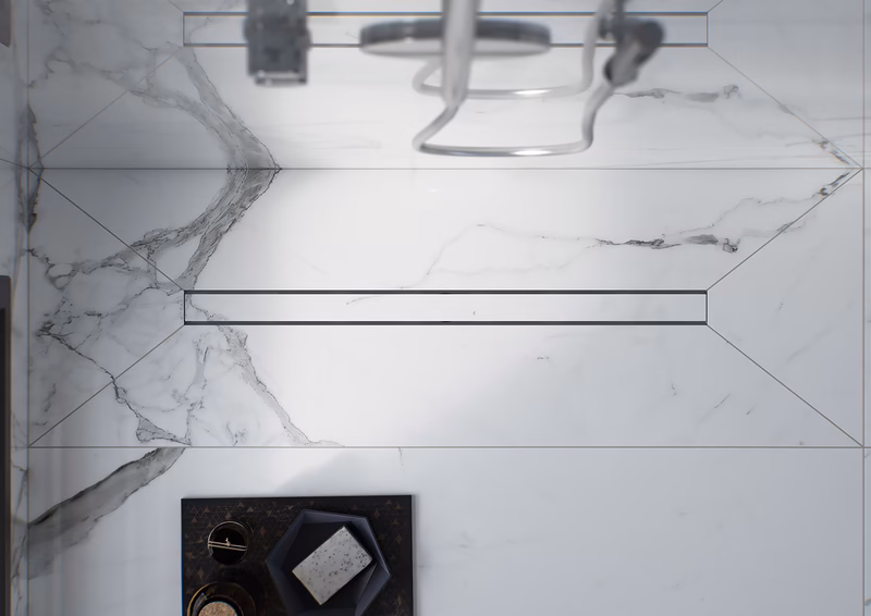FLUVIT HYDRA HIDE-Sistema de desagüe alicatable para ducha - Imagen 2