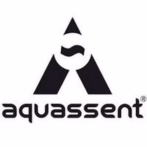 Aquassent logo: stylized A formed by two triangles with a circular element, and the word aquassent below.