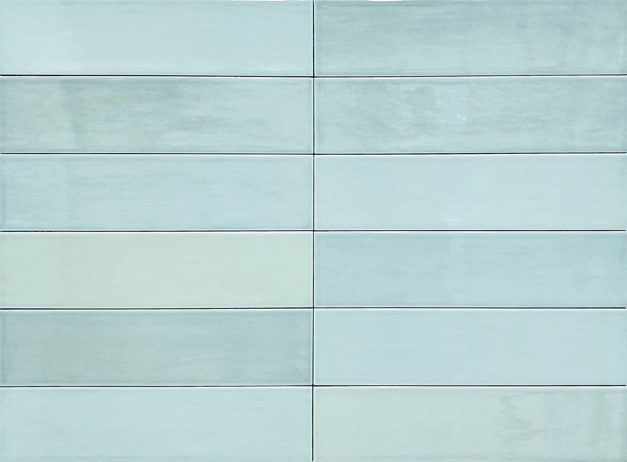 ZELLIGE MINT 7x28 cm | Azulejo porcelánico brillo - Imagen 2