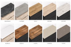 Encimera de melamina Duplach para mueble de baño