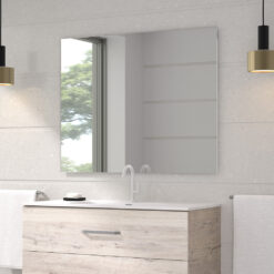 Espejo de baño Duplach rectangular liso