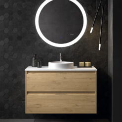 Mueble de baño ETNA GOLD | Suspendido, 2 cajones