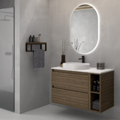 Mueble de baño ETNA RIBONS | Suspendido, 2 cajones