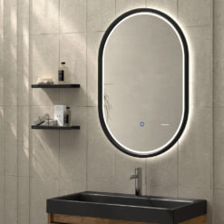 Espejo de baño Duplach Óvalo Marco LED